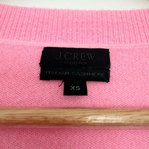 J Crew Collection Cashmere V Neck Sweater in Pink - Picture 3 of 7
